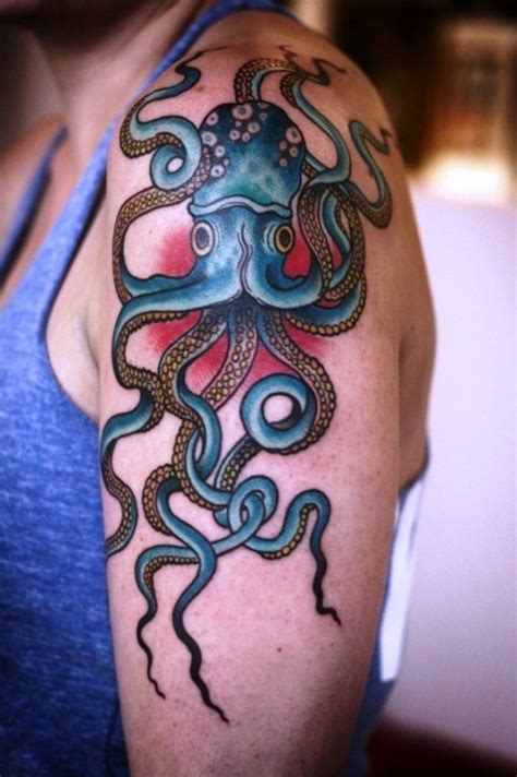 octopus tattoos|american traditional octopus tattoo.